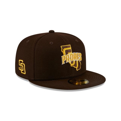 San Diego Padres Gorra | New Era MLB Local 59fifty Fitted Cap Mexico - Azules